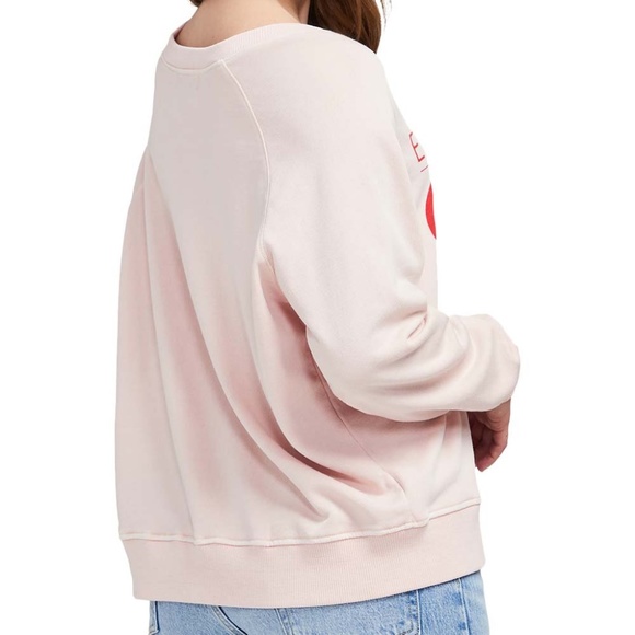 Wildfox Gossamer Pink Enjoy Coca-Cola Raglan-Sleeve Sweatshirt NWT - Picture 4 of 11